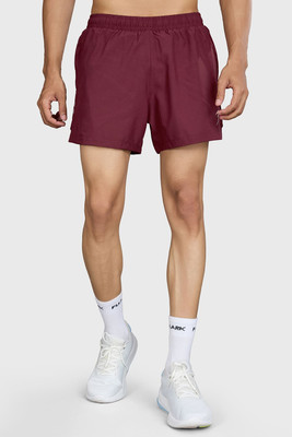 FuaarK Solid Men Maroon Running Shorts