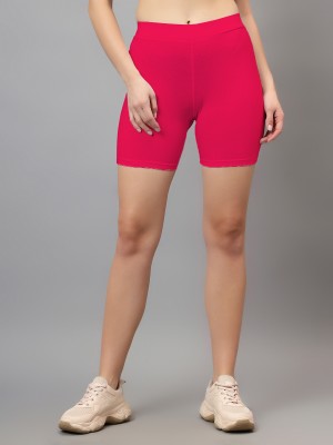 MYO Solid Women Pink Cycling Shorts