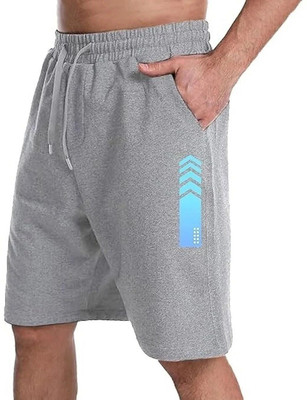 Peach Blossom Solid Men Grey Casual Shorts