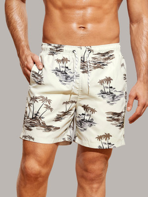 RIDHUDEE Printed Men Beige Boxer Shorts