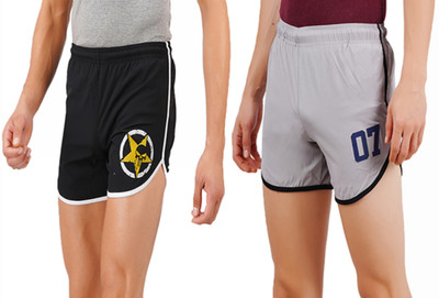 jocker Solid Men Blue Regular Shorts