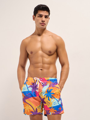 THE BEAR HOUSE Printed Men Multicolor Swim Shorts
