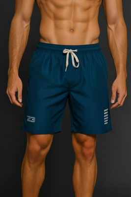 Prince Sports Solid Men Dark Grey Bermuda Shorts