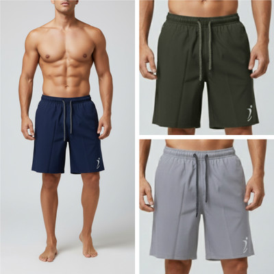 VibePulse Printed Men Blue, Green, Grey Regular Shorts