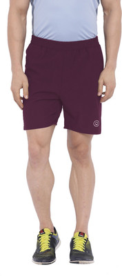 CHKOKKO Solid Men Purple Running Shorts