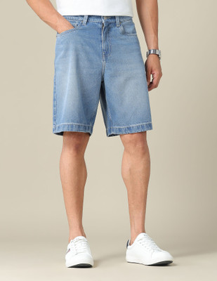U.S. Polo Assn. Denim Co. Solid Men Blue Casual Shorts