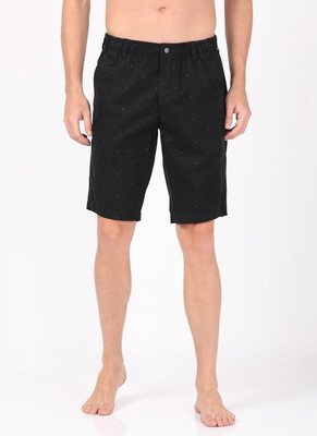 JOCKEY Printed Men Black Casual Shorts