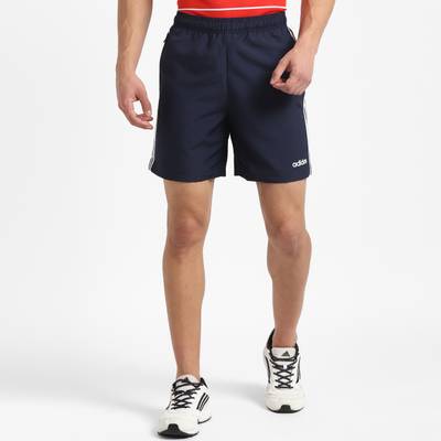 ADIDAS Striped Men Blue Sports Shorts