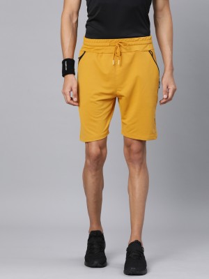 ARDEUR Solid Men Yellow Regular Shorts