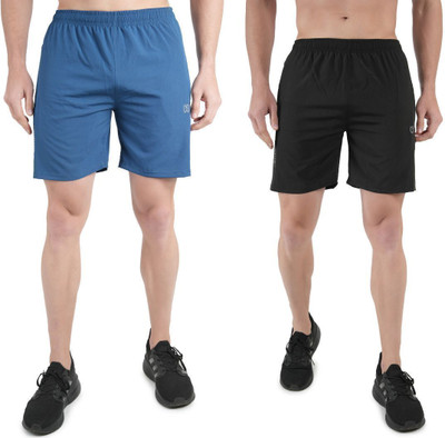KWINGS Solid Men Blue, Black Sports Shorts