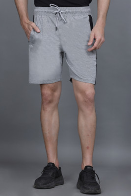 MattZig Solid Men Grey Casual Shorts