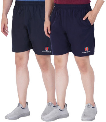 Civis Solid Men Multicolor Basic Shorts