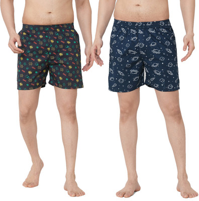 Anlon Printed Men Multicolor Boxer Shorts