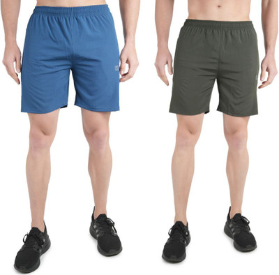 KWINGS Solid Men Blue, Dark Green Sports Shorts