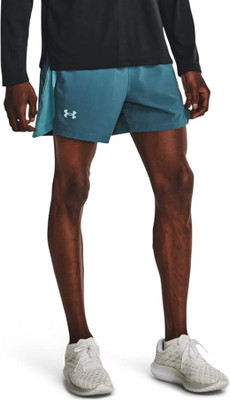 UNDER ARMOUR Solid Men Blue Running Shorts