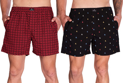 String Printed Men Multicolor Boxer Shorts