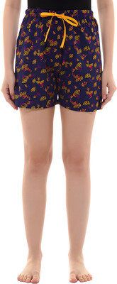 Reoutlook Printed Women Multicolor Regular Shorts
