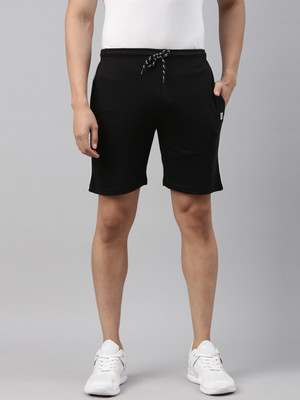 Billion Solid Men Black Basic Shorts