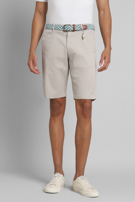 Simon Carter London Solid Men Beige Casual Shorts