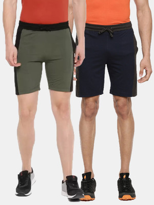Dollar Solid Men Multicolor Bermuda Shorts