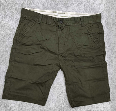 RCS Solid Men Dark Green Chino Shorts