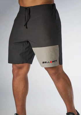 Bellwit Solid Men Dark Grey Casual Shorts