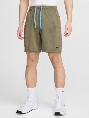 NIKE Solid Men Green Sports Shorts