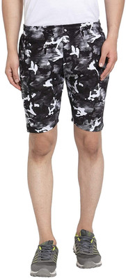 Kolva Printed Men Grey Regular Shorts