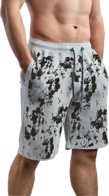 Southcity Graphic Print Men Grey Regular Shorts, Gym Shorts, Basic Shorts, Casual Shorts