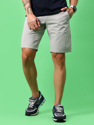 V-MART Solid Men Grey Regular Shorts