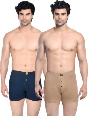 Dig Sel COTTONS Solid Men Beige Boxer Shorts