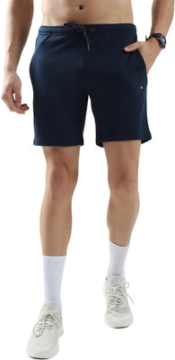 MONTE CARLO Solid Men Blue Bermuda Shorts