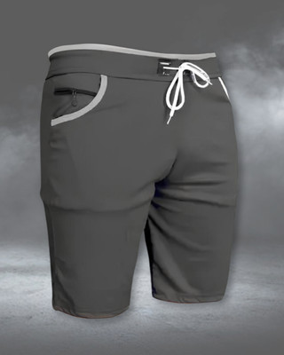 Venner Solid Men Grey Gym Shorts, Regular Shorts, Night Shorts, Casual Shorts, Casual Shorts