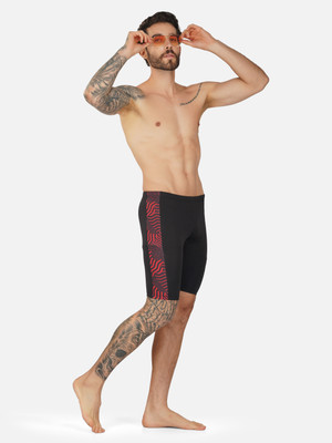 NINQ Color Block Men Black Tights