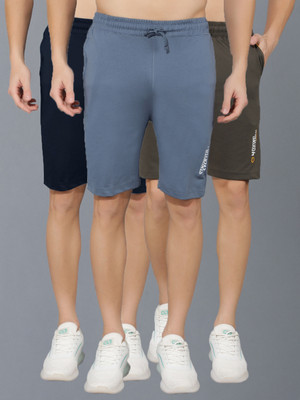 Dollar Solid Men Multicolor Casual Shorts