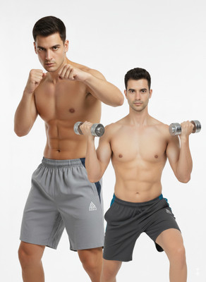 Radicle Solid Men & Women Black Casual Shorts