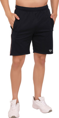 Kyk Solid Men Black Regular Shorts