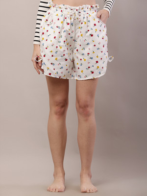 ZOSIC Printed Women Multicolor Casual Shorts