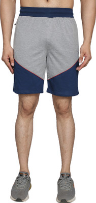 Tf Tex-fro Solid Men Grey Regular Shorts