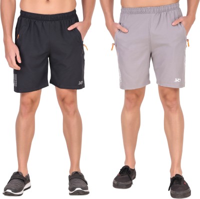 MRD DESIGNER HUB Solid Men Grey, Dark Grey Sports Shorts