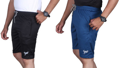 Anjaneya Solid Men Multicolor Regular Shorts
