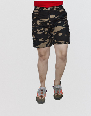 TIPTOUN Military Camouflage Men Reversible Multicolor Regular Shorts