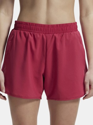 JOCKEY Solid Women Pink Sports Shorts
