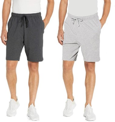 Kartblack Solid Men Multicolor Regular Shorts