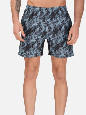 never lose Printed Men White Board/Swim Shorts