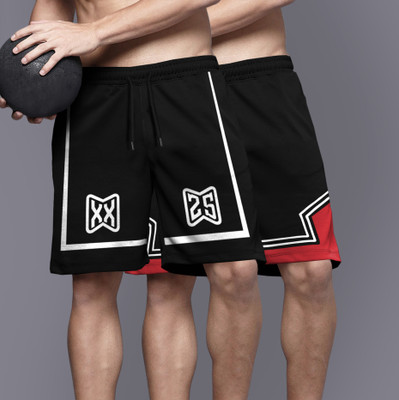 TRIPR Printed Men Multicolor Regular Shorts