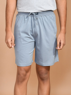 SKYKNIT Printed Men Silver Bermuda Shorts