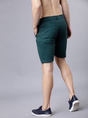 HIGHLANDER Solid Men Blue Regular Shorts