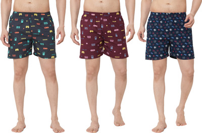 Anlon Printed Men Multicolor Boxer Shorts