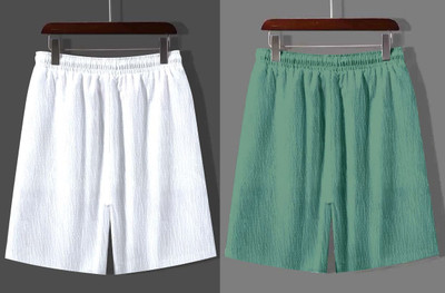 COMBRAIDED Solid Men Multicolor Regular Shorts